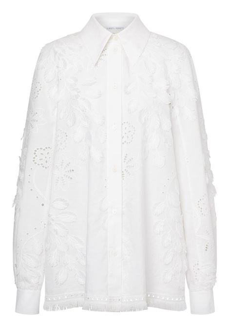 White embroidered-design shirt Alberta Ferretti - women